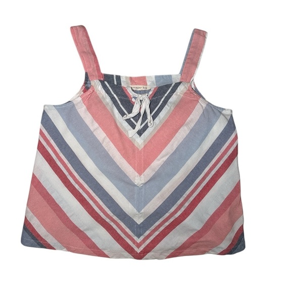 Copper Key Tops - Copper Key Striped Tank Top
